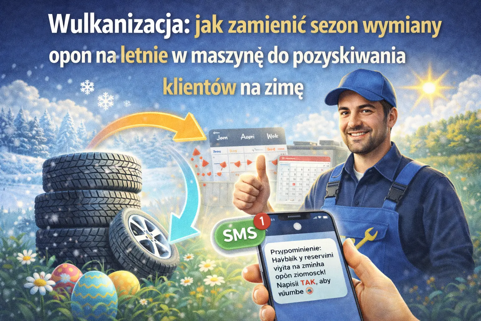 Wulkanizacja: jak zamienić sezon wymiany opon na letnie w maszynę do pozyskiwania klientów na zimę